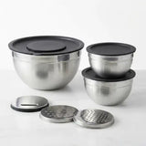 Tigela Multifuncional em Aço Inox com Tampa Raladora Morallo Nobile™
