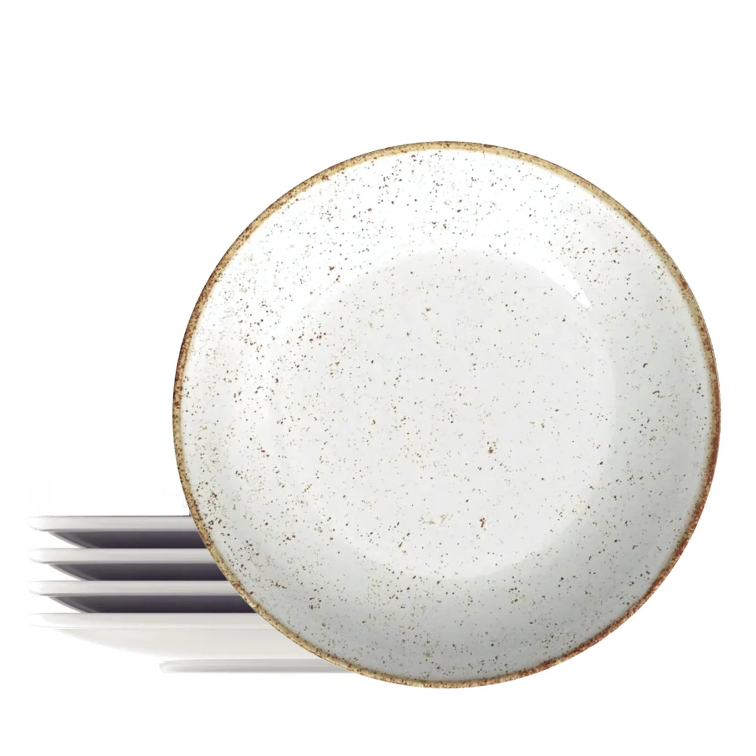 Jogo de 6 peças de Prato Raso Rustico Marrom em Porcelanato Morallo™