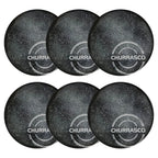 Jogo 6 Pratos para Churrasco Carbon Morallo Grill™