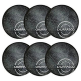 Jogo 6 Pratos para Churrasco Carbon Morallo Grill™