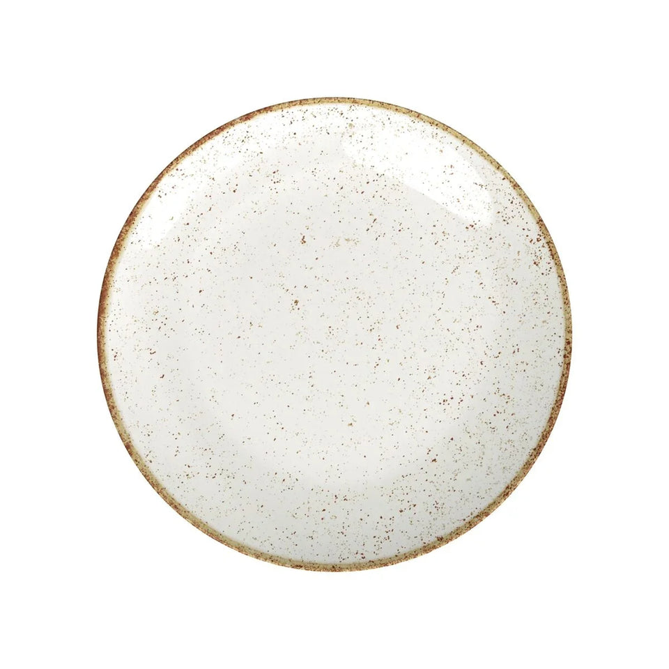 Jogo de 6 peças de Prato Raso Rustico Marrom em Porcelanato Morallo™