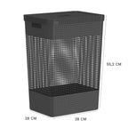 Cesto de Roupas Grid 49L com Tampa Morallo Home™