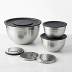 Tigela Multifuncional em Aço Inox com Tampa Raladora Morallo Nobile™