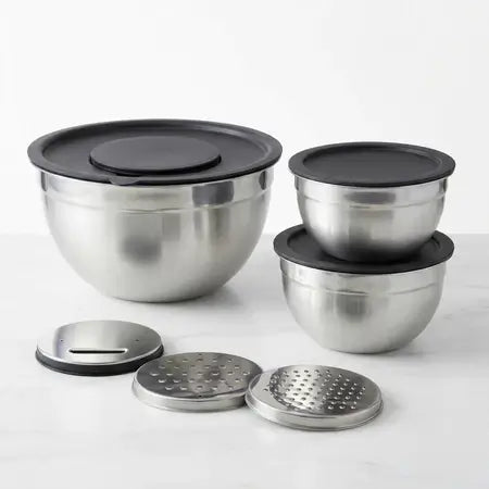 Tigela Multifuncional em Aço Inox com Tampa Raladora Morallo Nobile™