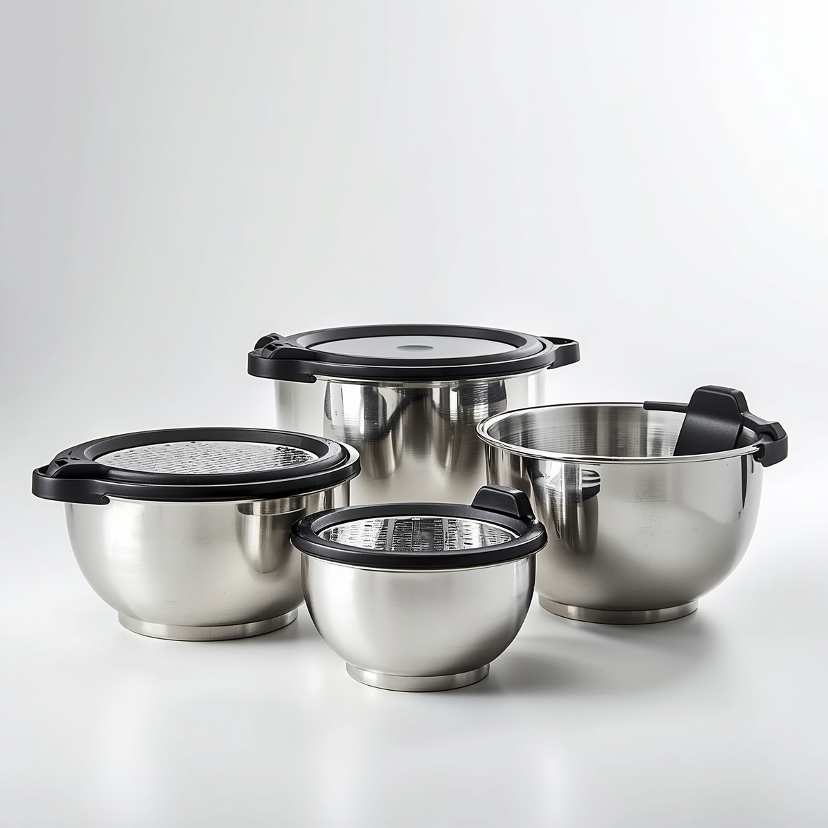 Tigela Multifuncional em Aço Inox com Tampa Raladora Morallo Nobile™