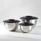 Tigela Multifuncional em Aço Inox com Tampa Raladora Morallo Nobile™