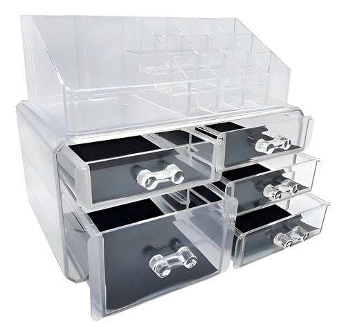 Organizador de Maquiagens em Acrílico com 5 Gavetas Morallo Lume
