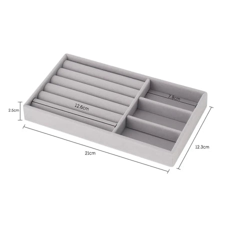 Organizador de Joias e Bijuterias em Veludo Morallo Aura