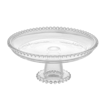 Prato com Pé Wolff Pearl de Cristal Morallo Home™