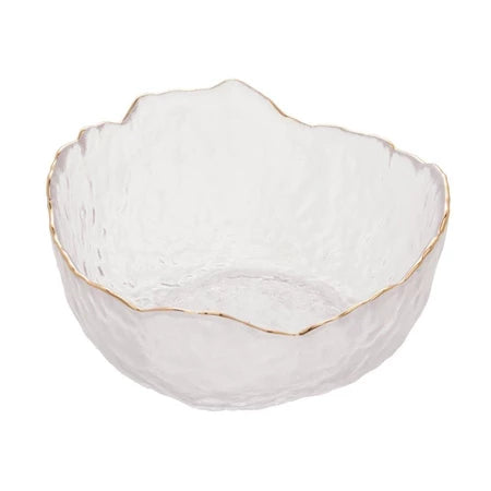 Bowl de Cristal Taj com Borda Dourada Morallo™