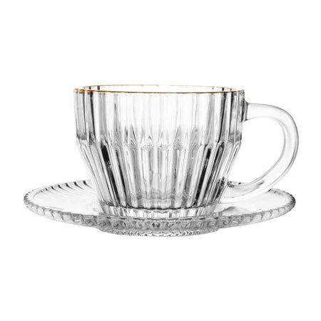 Conjunto 4 Xícaras de Café Wolff Imperatriz de Cristal com Fio de Ouro Morallo™