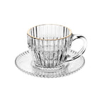 Conjunto 4 Xícaras de Café Wolff Imperatriz de Cristal com Fio de Ouro Morallo™