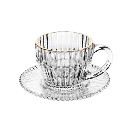 Conjunto 4 Xícaras de Café Wolff Imperatriz de Cristal com Fio de Ouro Morallo™