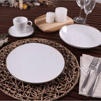 Kit 4 Pratos de Sobremesa em Porcelana Canyon Morallo Canyon™