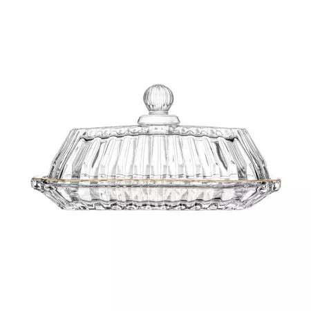 Manteigueira Wolff Império de Cristal com Fio de Ouro Morallo™