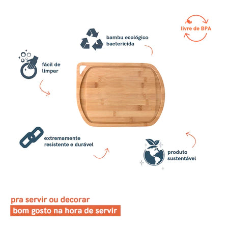 Tábua de Churrasco de Bambu com Alça Morallo™